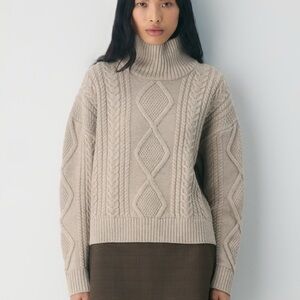 Aritzia Heritage Knit Merino Wool Hi-hip Turtleneck